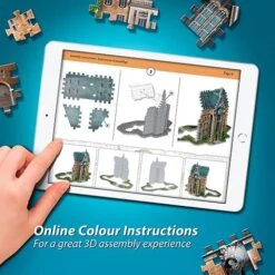 Puzzle 3D WrebbitHogwarts - Clock Tower W3D1013(Puzzle 3d Wrebbit Hogwarts Clock Tower W3d1013) -Figuras De Modelo W3D1013 VUE4 480