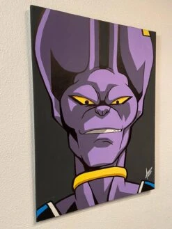 Cuadro Bills Dragon Ball 80 X 60 Cm Pintado A Mano(Cuadro Bills Dragon Ball 80 X 60 Cm Pintado A Mano)