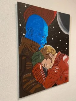 Cuadro Guardianes De La Galaxia 80 X 60 Cm Pintado A Mano(Cuadro Guardianes De La Galaxia 80 X 60 Cm Pintado A Mano)