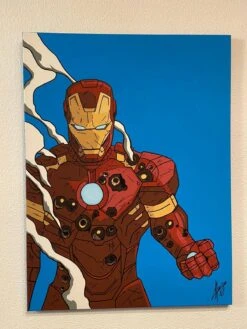 Cuadro Iron Man Dañado 80x60 Cm(Cuadro Iron Man Danado 80x60 Cm)