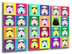 Cuadro Stormtrooper Star Wars Estilo Andy Warhol(Cuadro Stormtrooper Star Wars Estilo Andy Warhol)