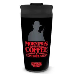Taza Viaje Coffe And Contemplation Stranger Things(Taza Viaje Coffe And Contemplation Stranger Things)