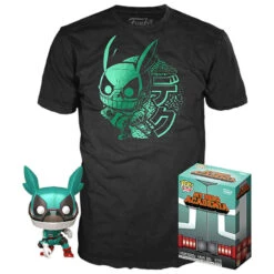 Set Figura Pop & Tee My Hero Academia Deku With Helmet(Set Figura Pop Tee My Hero Academia Deku With Helmet)