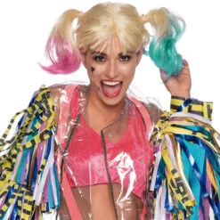 Peluca Harley Quinn Birds Of Pray Dc Comics Adulto(Peluca Harley Quinn Birds Of Pray Dc Comics Adulto)