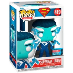 Figura Pop Dc Comics Superman Blue Exclusive(Figura Pop Dc Comics Superman Blue Exclusive)