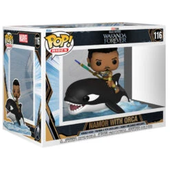 Figura Pop Marvel Black Panther Wakanda Forever Namor With Orca(Figura Pop Marvel Black Panther Wakanda Forever Namor With Orca)