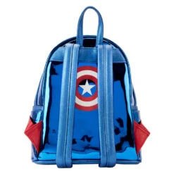 Mochila Metallic Capitan America Marvel Loungefly 26Cm(Mochila Metallic Capitan America Marvel Loungefly 26cm) -Figuras De Modelo img 302246 dc81bc5a48fd29b13c3725ed8830af2a 1
