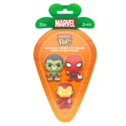 Blister 3 Figuras Carrot Pocket Pop Marvel Spiderman Hulk Iron Man(Blister 3 Figuras Carrot Pocket Pop Marvel Spiderman Hulk Iron Man)