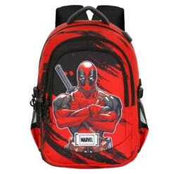 Mochila Plus Bad Deadpool Marvel 44Cm(Mochila Plus Bad Deadpool Marvel 44cm)
