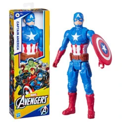 Figura Capitan America Deluxe Titan Hero Vengadores Avengers Marvel 30Cm(Figura Capitan America Deluxe Titan Hero Vengadores Avengers Marvel 30cm)