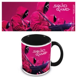 Taza Enmascarados El Juego Del Calamar 315Ml(Taza Enmascarados El Juego Del Calamar 315ml)