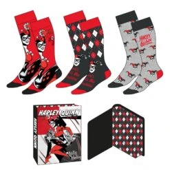 Set 3 Calcetines Harley Quinn Dc Comics Adulto(Set 3 Calcetines Harley Quinn Dc Comics Adulto)