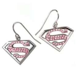 Pendientes Cristal Rosa Supergirl - NN4024(Pendientes Cristal Rosa Supergirl Nn4024)