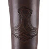 Protector De Brazo De Cuero, Con El Martillo De Thor, Largo(Protector De Brazo De Cuero Con El Martillo De Thor Largo) -Figuras De Modelo protector de brazo de cuero con el martillo de thor largo espadasymas